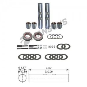 р/к шкворня !с м/керамическим покрытием втулок, 47.5x230 на ось 1462BN Eaton\FRL 270001 MANSONS