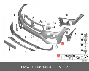 заклепка!\ BMW E70 07149140786 BMW
