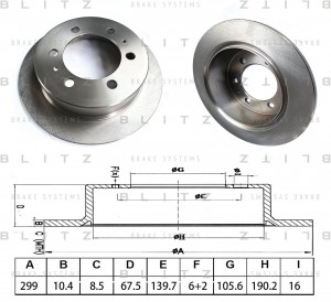 SSANG YONG KORANDO KJ (1996>)/ MUSSO (1995>) BS0661 BLITZ