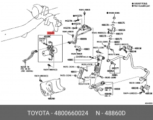 Компрессор пневмоподвески 48006-60024 48006-60024 TOYOTA