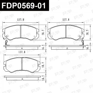 Тормозные колодки дисковые смесь CERAMIC FDP0569-01 FDP0569-01 FAP
