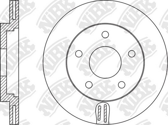 Диск тормозной MAZDA 3 2013 RN1564 RN1564 NIBK