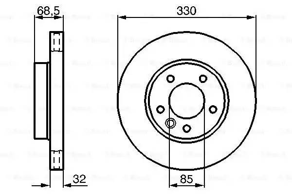 TOUAREG/CAYENNE Левый, 17" 0 986 479 248 BOSCH