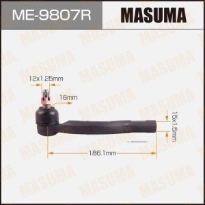 наконечник рулевой правый!\ Toyota Auris all 07> ME-9807R MASUMA