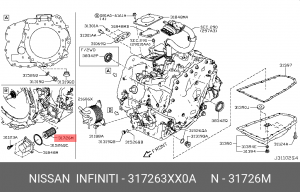 Фильтр АККП NISSAN /для CVT 31726-3XX0A 31726-3XX0A NISSAN
