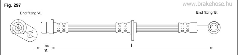Шланг тормозной передний FT0493 FT0493 K K