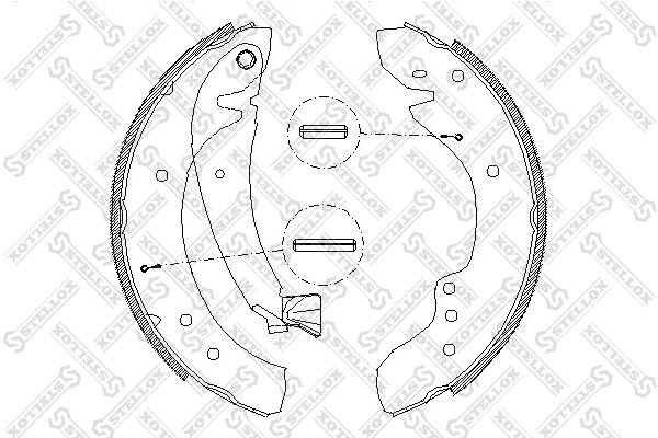 колодки барабанные !\ Peugeot Boxer, Citroen Jumper , Fiat Ducato 94-02 729-100-SX STELLOX