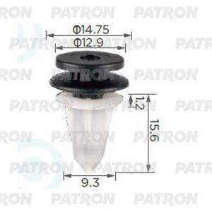 Клипса пластмассовая VW Пименяемость: обивка салона P372425 P372425 PATRON
