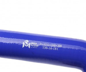 Патрубок угловой силикон (L=200х200мм,d=32 90град.) MEGAPOWER 130-16-181 MEGA POWER