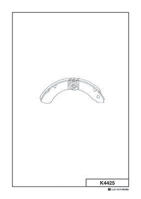 K4425 колодки тормозные барабанные!\ Isuzu K4425 MK KASHIYAMA