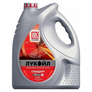 ЛУКОЙЛ 15W40 Стандарт (5L) масло моторное! (минер.)\ API SF/CC 19436 LUKOIL