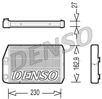 Радиатор печки DRR09034 DRR09034 DENSO
