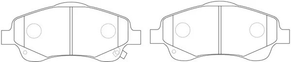 Колодки тормозные передние TOYOTA AVENSIS 03/COROLLA VERSO 1.8/2.0D/2.2D BP21233 BP21233 SB NAGAMOCHI
