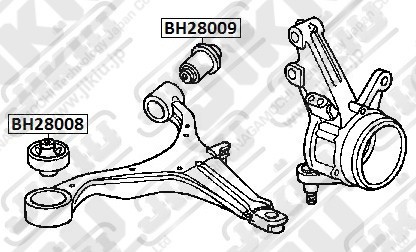 Сайлентблок рычага передний HONDA CIVIC 99-12, CR-V 01-09 BH28008 BH28008 JIKIU