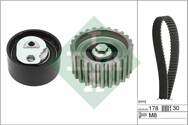 Комплект ГРМ FIAT Ducato (2.3 D/JTD) INA 530 0232 10 INA
