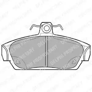 Колодки тормозные LP653 LP653 DELPHI