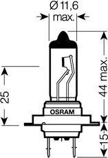 Лампа 24V H7 70W PX26d +120% Truckstar Pro OSRAM 64215TSP OSRAM