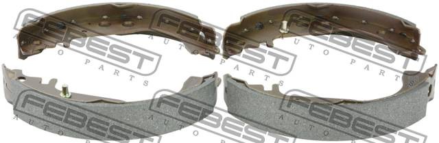 Колодки тормозные барабанные задние 0102-NCP30R FEBEST