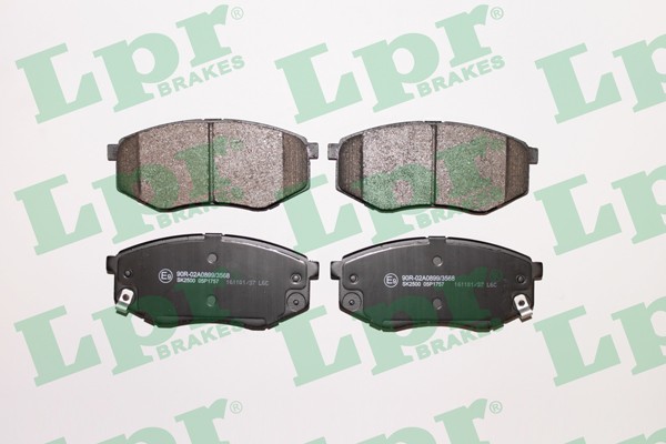 Колодки тормозные дисковые 05P1757 05P1757 LPR
