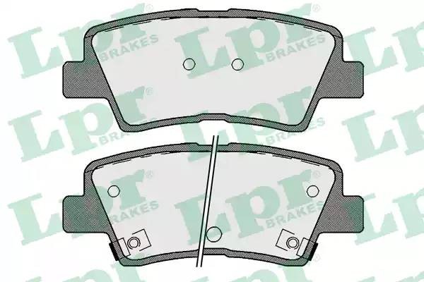 Колодки тормозные дисковые 05P1710 05P1710 LPR