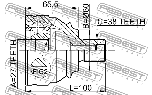 ШРУС 2310-028 2310-028 FEBEST