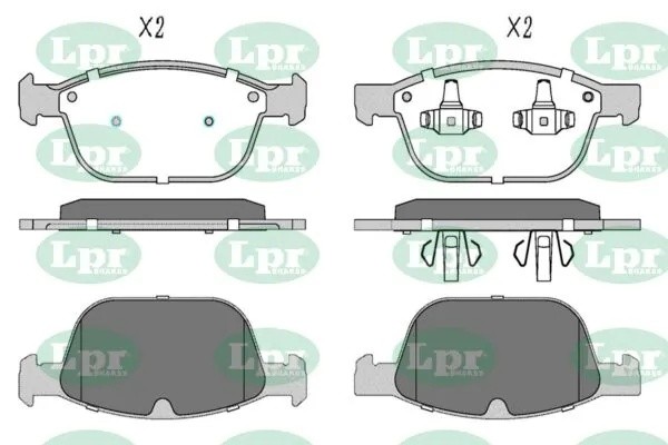 Комплект тормозных колодок 05P1597 05P1597 LPR