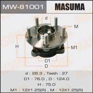 ступица в сб.! перед.\Subaru Legacy 03> MW-81001 MASUMA