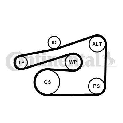 Ремень ГРМ HONDA Accord,Prelude (127х24) CONTITECH CT-804 CONTITECH