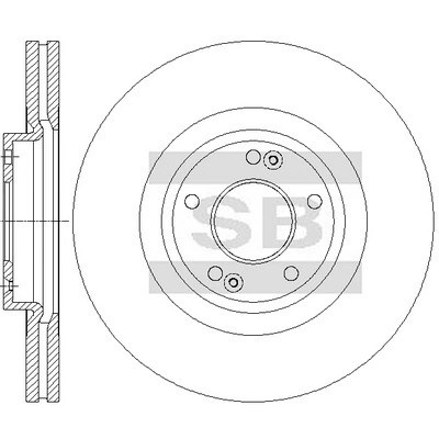 Диск тормозной SD2072 SD2072 SANGSIN