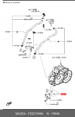 КОЛЬЦО УПЛОТНИТЕЛЬНОЕ FZ0219946 FZ0219946 MAZDA