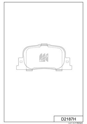 Колодки тормозные дисковые задн. Toyota Camry 2.2i,3.0i 00-01 D2187H D2187H MK KASHIYAMA