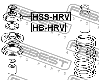Подшипник опоры амортизатора HB-HRV HB-HRV FEBEST