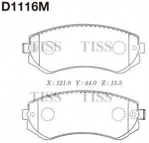 Замена на D1116MH Колодки тормозные дисковые Nissan Almera 1.4i-2.0D 96 D1116M D1116M MK KASHIYAMA