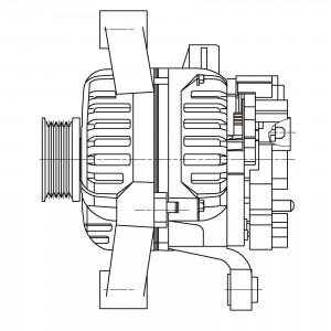 Генератор для а/м Opel Astra G (98-) 1.6i/Zafira A (99-) 1.6i/1.8i 70A (LG 2123) LG2123 START VOLT