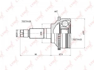 ШРУС CO-3672A LYNXAUTO