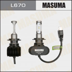 лампы светодиодн.! 2шт. (H7) 4000LM PX26D 6000К L670 MASUMA