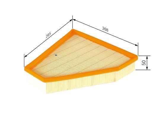 Фильтр воздушный BMW 3 (E90) (USA) BOSCH F 026 400 030 BOSCH