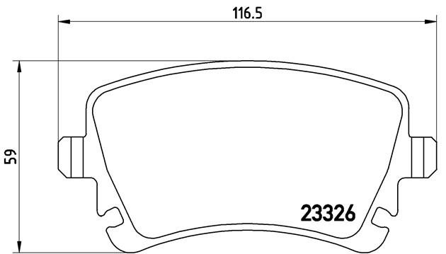 Колодки тормозные P85083 P85083 BREMBO