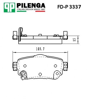 Колодки тормозные дисковые задние NISSAN QASHQAI II/III FD-P3337 FDP3337 PILENGA