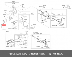 Реле поворота HYUNDAI HD65,72,78 OE 955505H300 HYUNDAI KIA