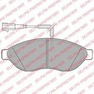 Колодки тормозные PEUGEOT Boxer CITROEN Jumper FIAT Ducato (06-) передние (4шт.) LP1992 DELPHI