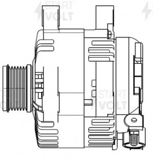 Генератор для а/м Peugeot Partner (08-)/Citroen Berlingo (08-) 1.6HDi 150A (LG 2 LG 2010 START VOLT