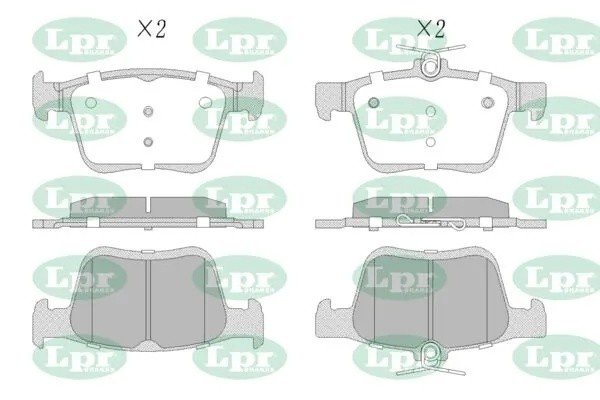 Колодки тормозные дисковые 05P1835 05P1835 LPR