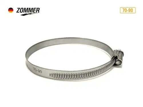 Хомут червячный 70-90 мм  10шт 7090 ZOMMER