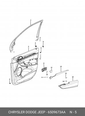 Клипса JEEP CHRYSLER OE 6509 673AA CHRYSLER
