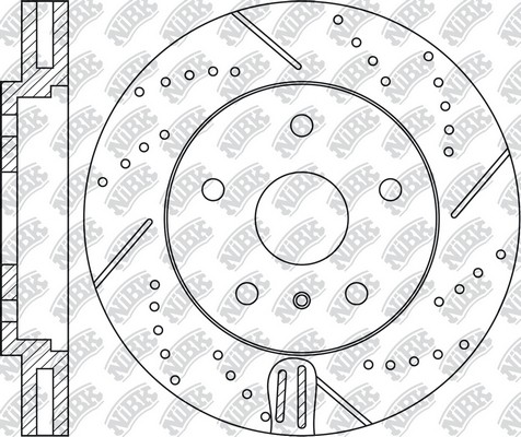 Диск тормозной Performance INFINITI FX35/FX45 03- RN1427DSET RN1427DSET NIBK