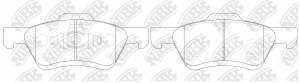 Колодки тормозные дисковые FORD ESCAPE 2004 PN0071 PN0071 NIBK
