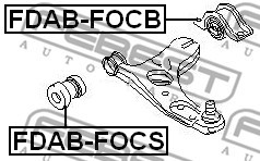 Сайлентблок рычага задний (гидравл) FORD FOCUS I FDAB-FOCB FDAB-FOCB FEBEST