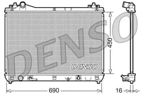 Радиатор [690x450] DRM47017 DENSO