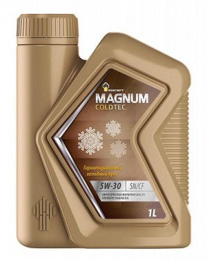 Масло моторное РОСНЕФТЬ MAGNUM Coldtec 5W30 SN/CF/GF-5 синт.1л 40813232 ROSNEFT